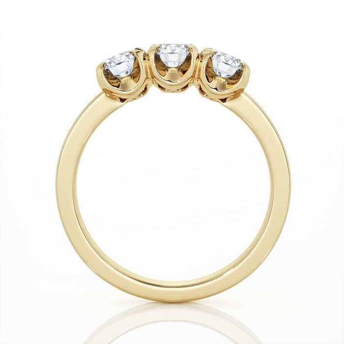 sell Ring Trilogy Diamond Yellow Gold TRILOGY 3