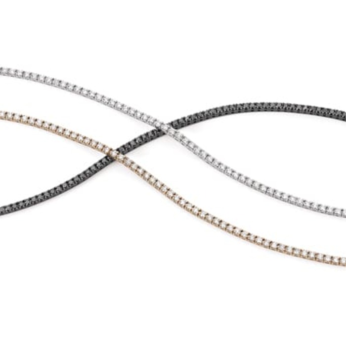 Bracelet Diamond White Gold 3 GOLD DIAMOND RIVER
