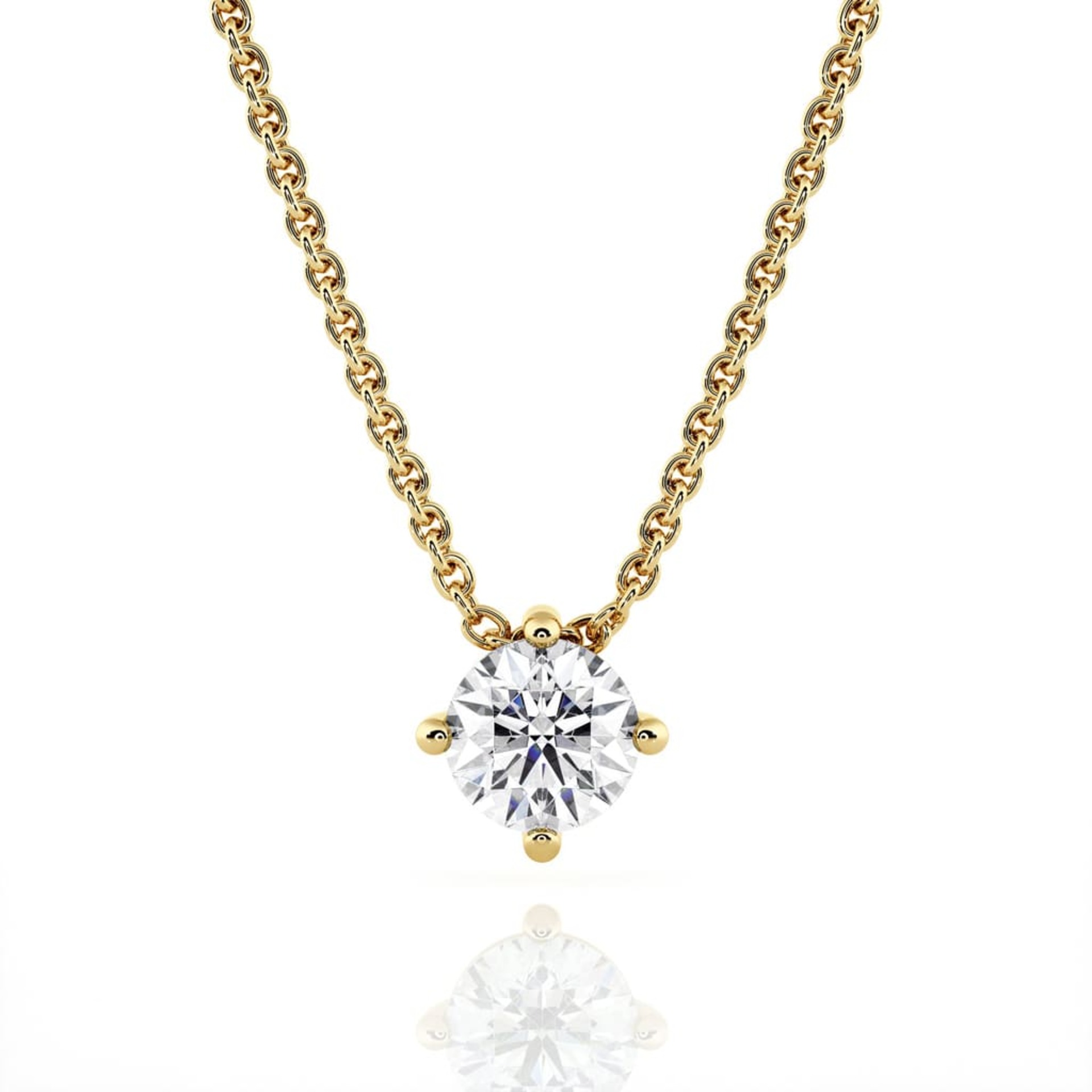 Pendant & Necklace Classics Diamond Yellow Gold 4 Claws cross pendant